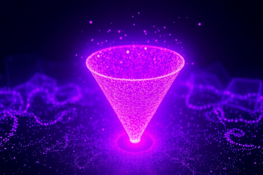 Case study cover: AI-powered lead generation funnel diagram for a coaching business